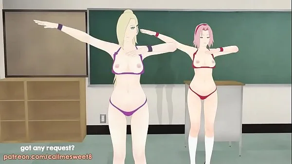 Sakura and Ino MMD: Shake it Off