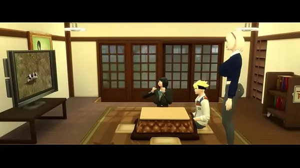 Naruto Boruto Cap 4 Boruto goes to sarada’s room to watch porn on the computer and sakura helps him with a blowjob then sara joins them for a threesome
