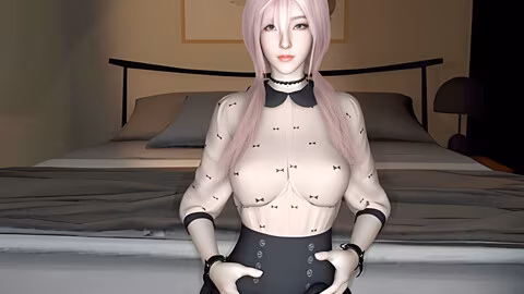 3d Cute Asian Slut With Pink Got Her Asshole Fucked So Hard