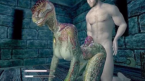 Car Toon – Lusty Argonian Maid Spreads Her Legs