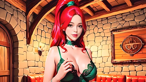 Divine Elixir – Fantasy Sorceress Summons A Dungeon Master For An Intimate Ritual Ai Animation
