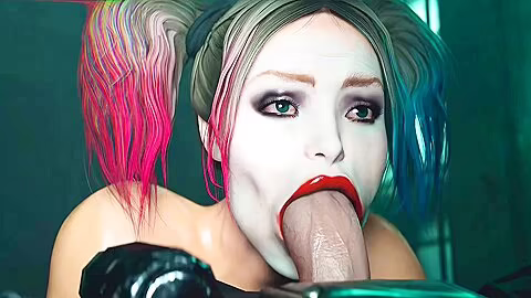 Sucks And Fucks Batman – Car Toon And Harley Quinn