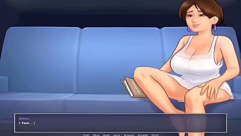 Summertime Saga: Cougar Milf Caught A Guy With His Big Dick In His Hands – Car Toon